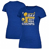 Women's Golden State Warriors 2017 NBA Champions T-Shirt Royal FengYun,baseball caps,new era cap wholesale,wholesale hats